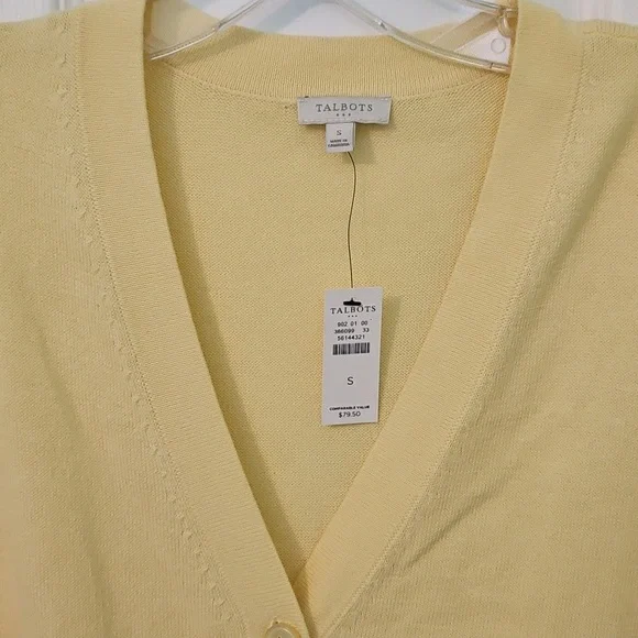 Talbots Lightweight Cardigan Sweater Small NEW - Picture 3 of 5